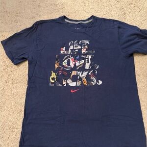 Nike Navy Tee with Graphic Print